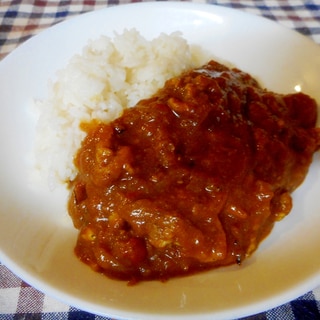 豚小間と玉ねぎの自家製カレー